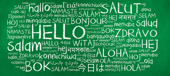 green chalkboard with hello written in various languages