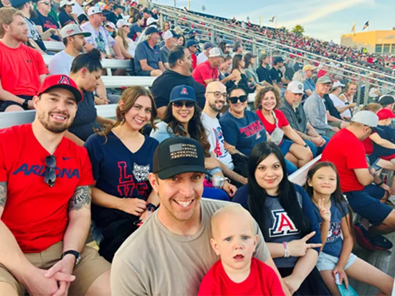 Admissions Processing Team members at the University of Arizona baseball game