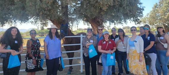 wellness ambassadors at the Campus Agricultural Center
