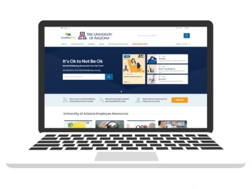 laptop with crediblemind webpage on the screen