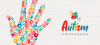 Autism Awareness Day colorful kid hand together